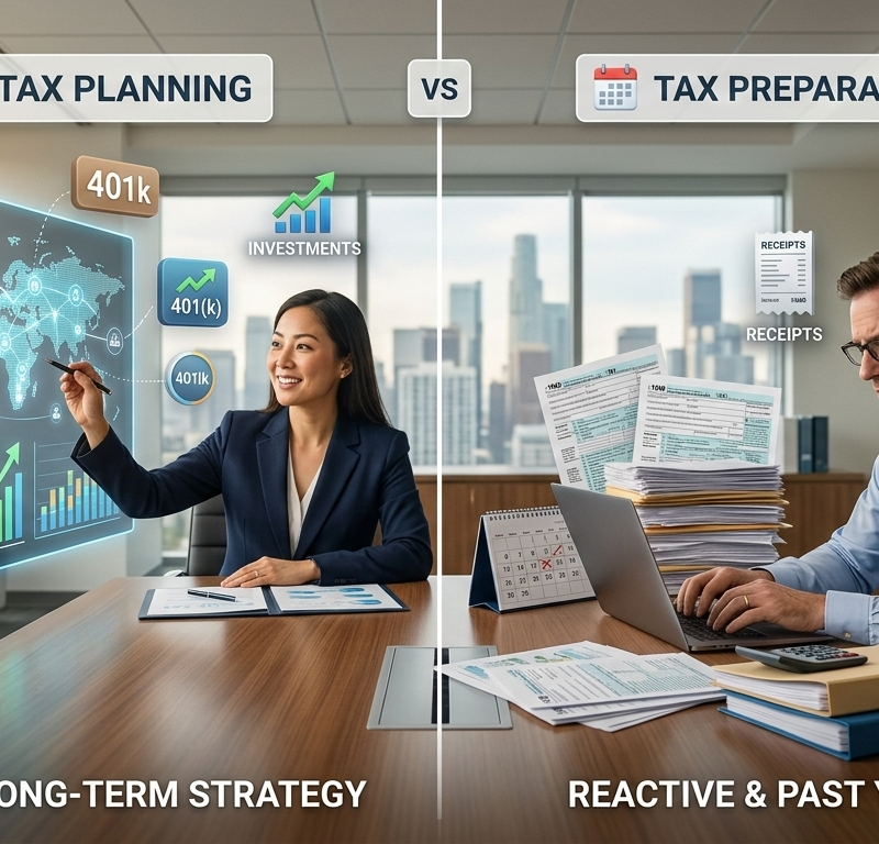 Tax Planning vs Tax Preparation