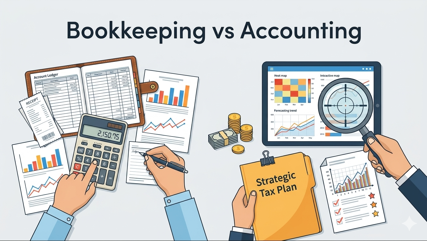 Accounting vs Bookkeeping